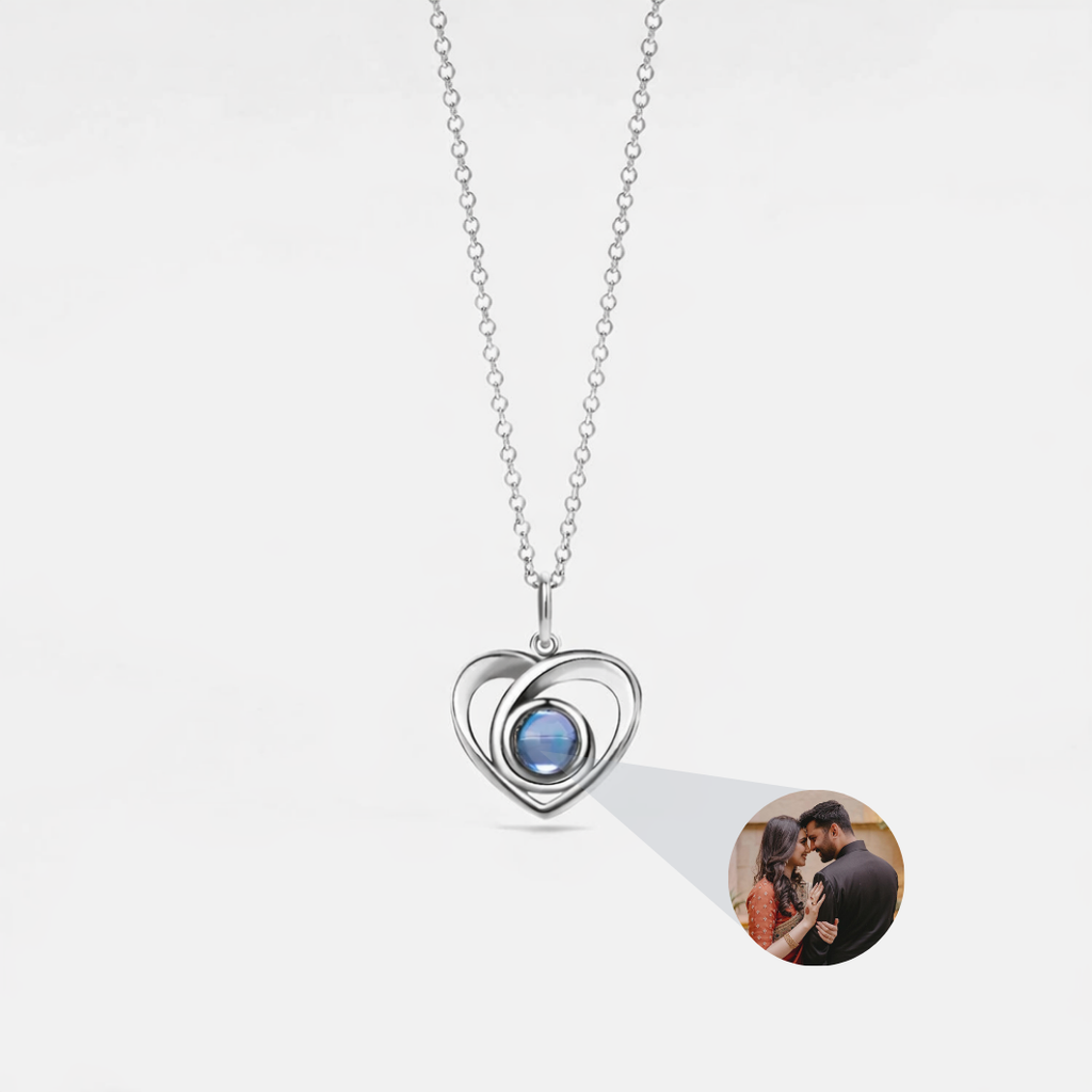 Heart Custom Photo Projection Necklace