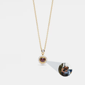 925 Sterling Silver Halo Custom Photo Projection Necklace