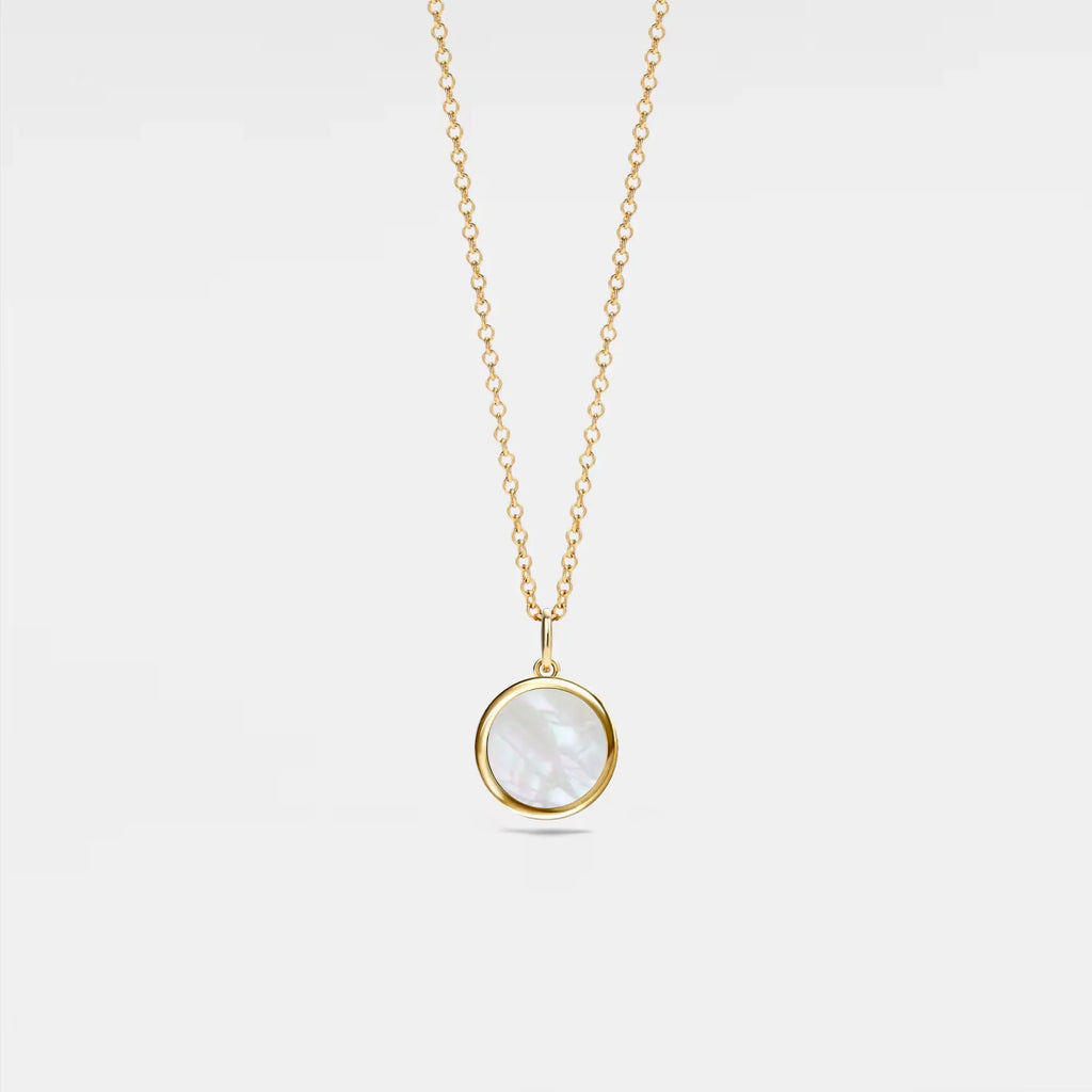 Mother Of Pearl Photo Locket Necklace