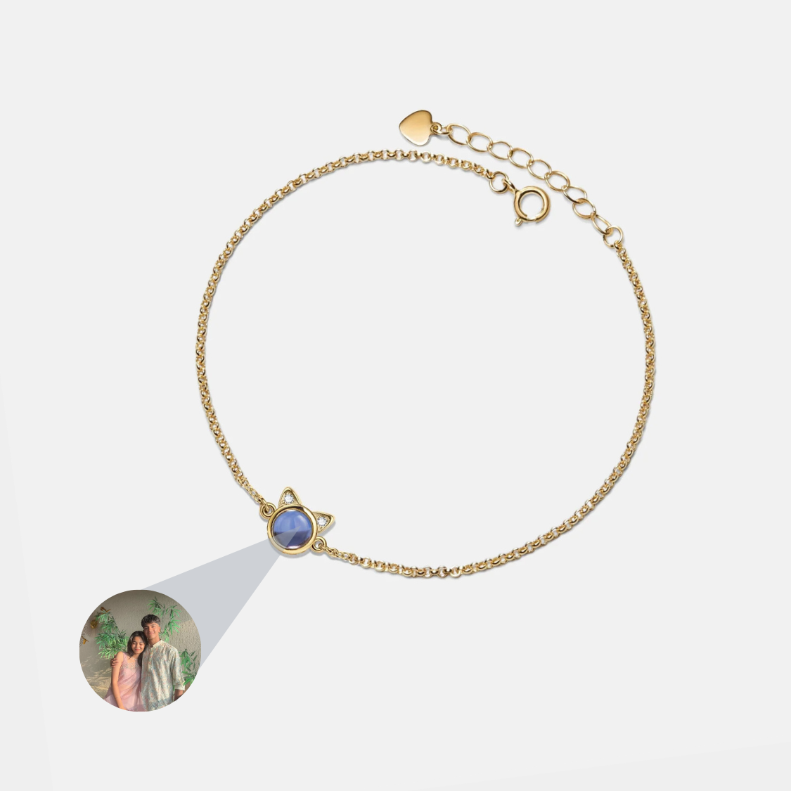 Cat Custom Photo Projection Bracelet