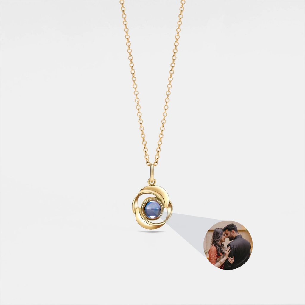 Rose Custom Photo Projection Necklace