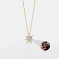 Sun Custom Photo Projection Necklace