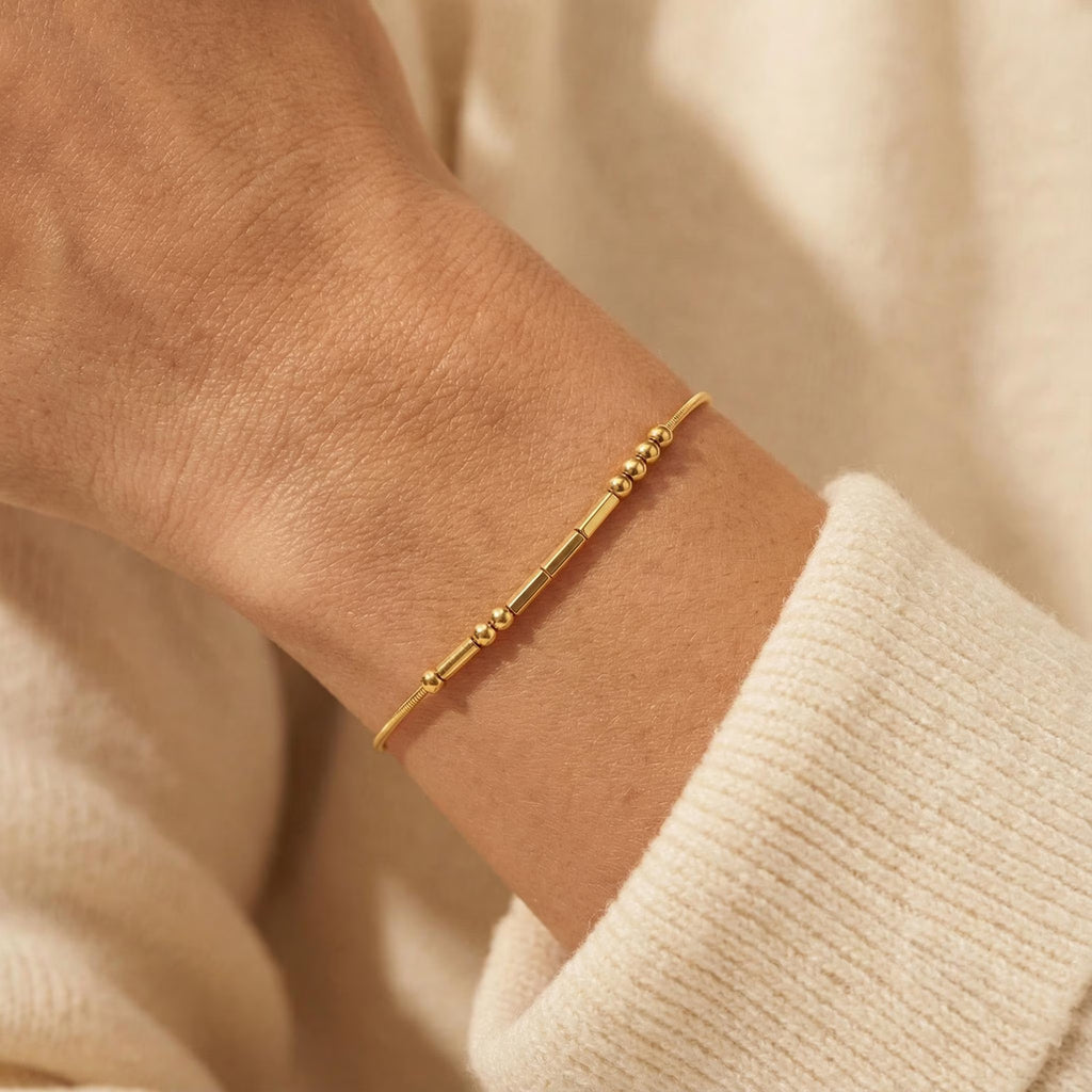 Custom Morse Code Bracelet